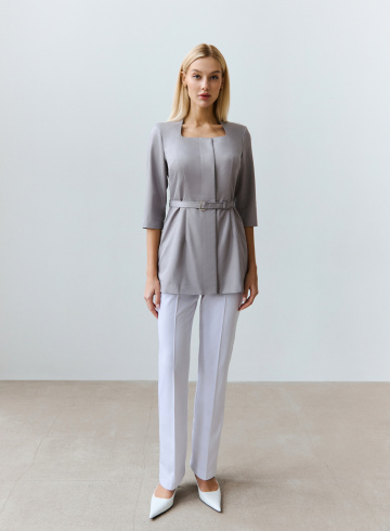 жакет Джеки О серый цвет